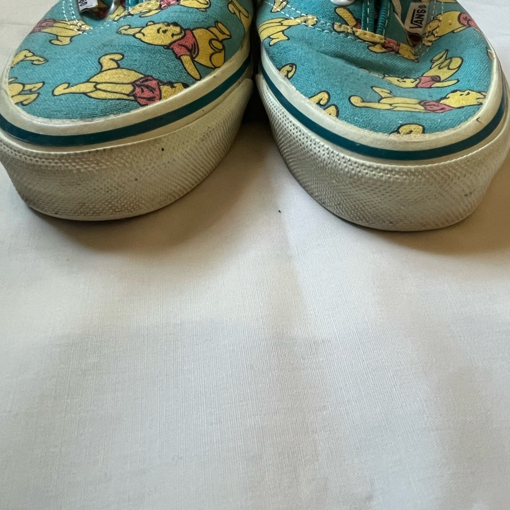 RARE Vintage Vans x Disney Teal Winnie the Pooh Sneakers - Men’s 8.5 Women’s 10 - Picture 11 of 16